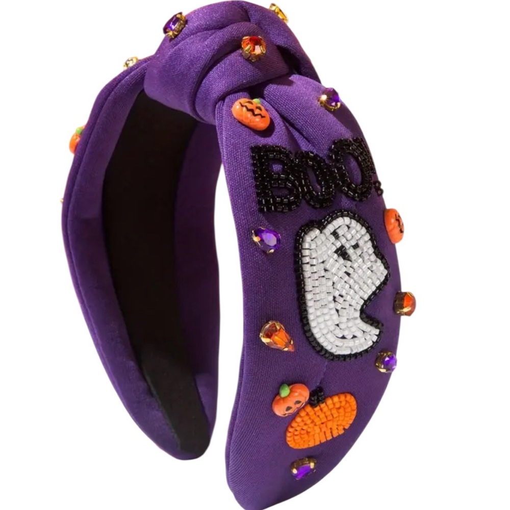 Purple Halloween Boo Ghost Headband - Picture 1 of 3